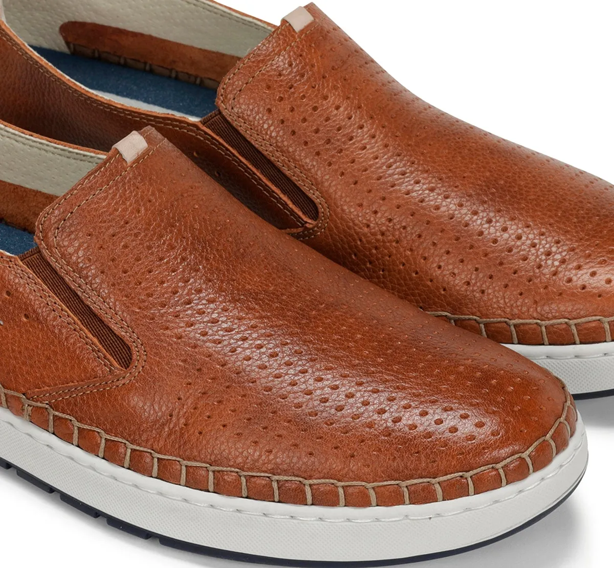 Fluchos Lester F1719 mocassini uomo marroni comfort
