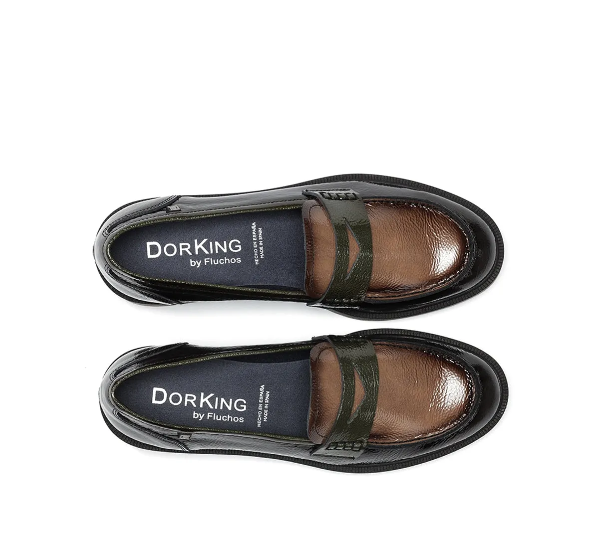Fluchos Idaly D9380 mocassini donna grigio suola legno