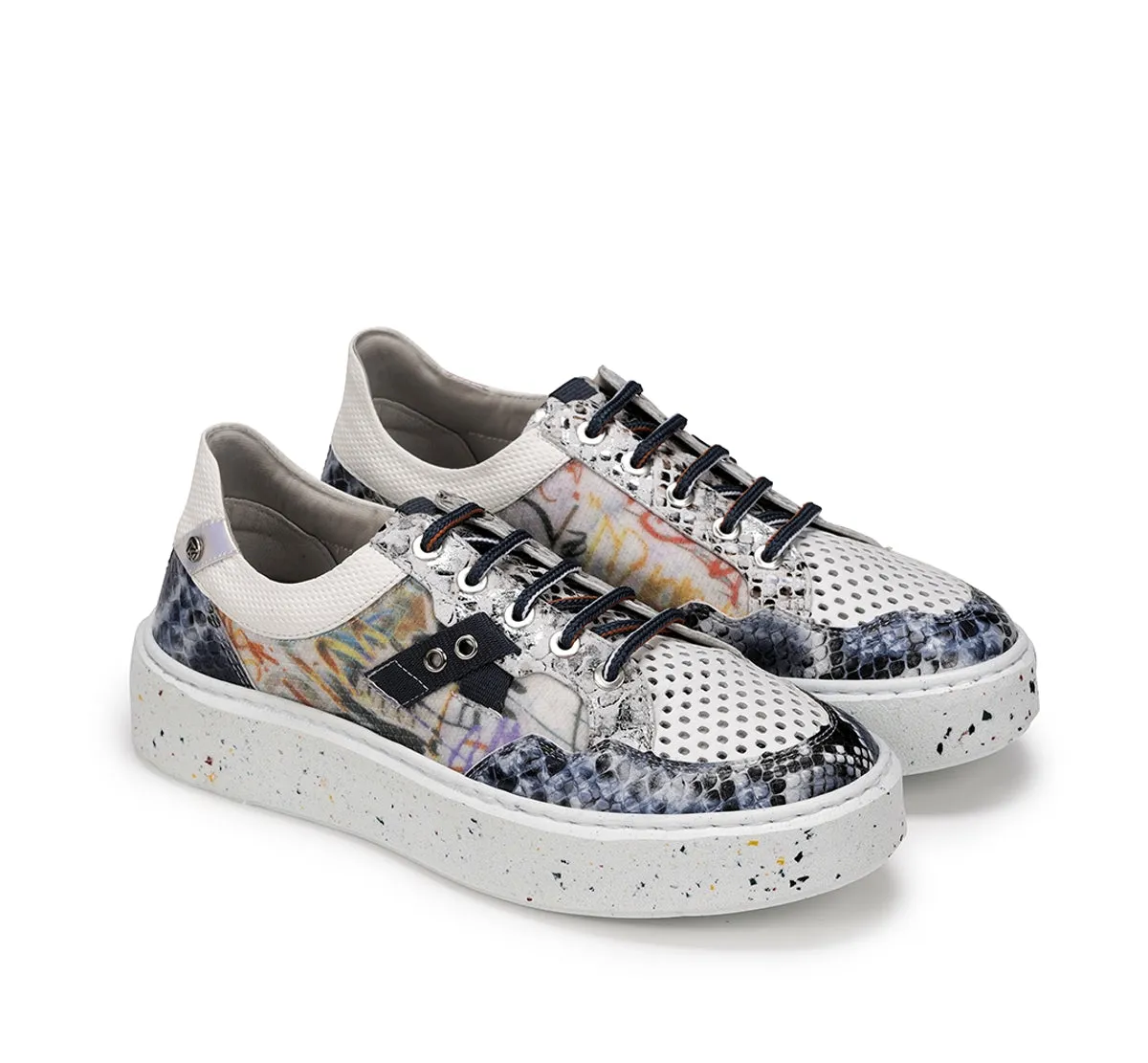 Fluchos Trozos D8751 sneakers donna blu leggere