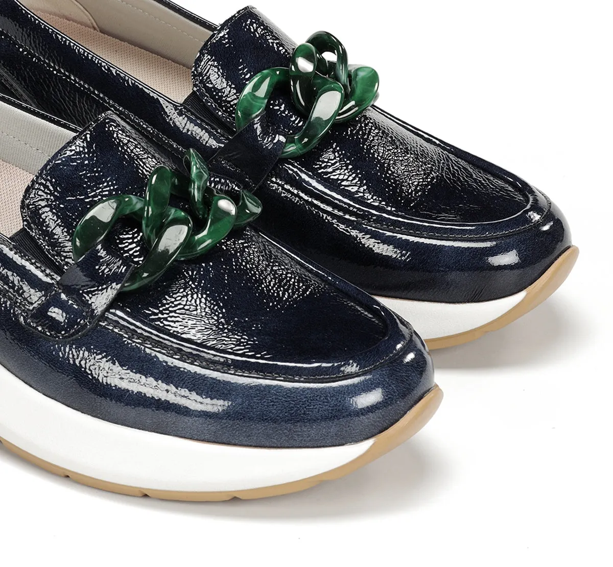 Fluchos Flix D9671 mocassino donna blu comodo
