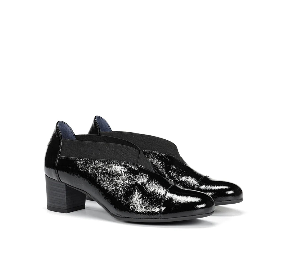 Fluchos Geminis D8638 scarpe donna nero tacco medio