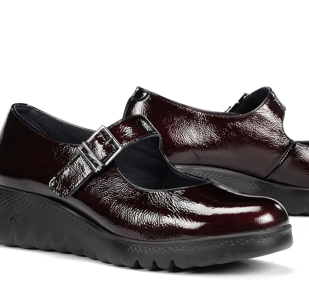 Fluchos Live F2247 scarpe donna bordeaux con zeppa