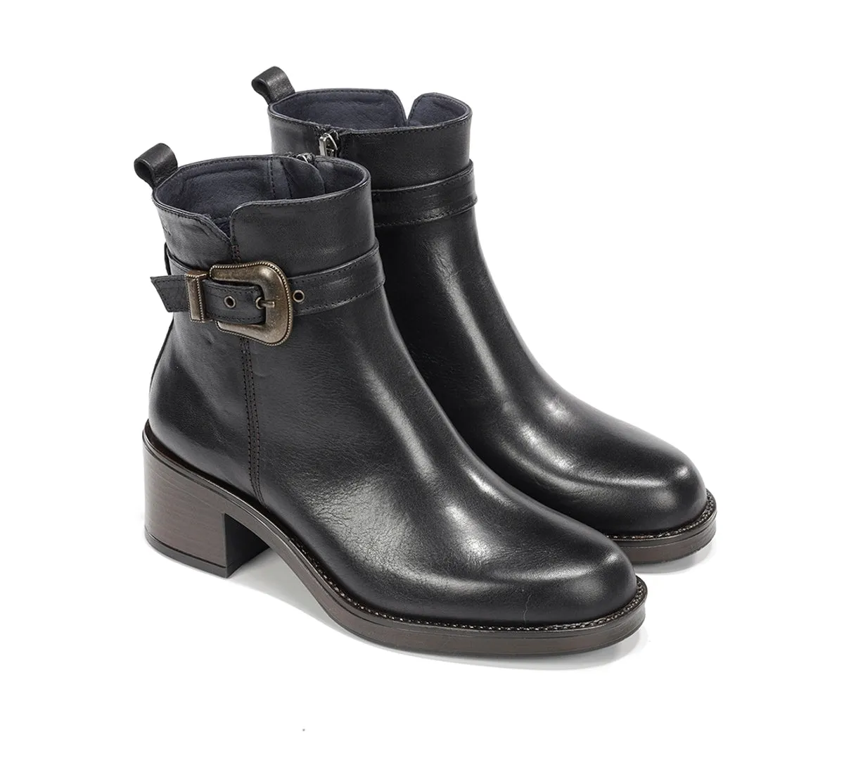 Fluchos Linet D9801 stivaletti donna nero pelle