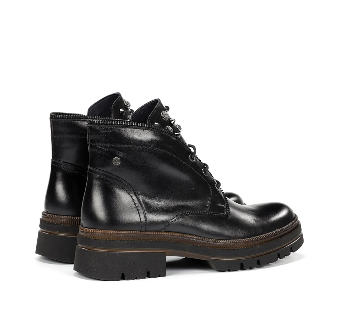 Fluchos Cosmo D9390 stivaletti donna neri carrarmato