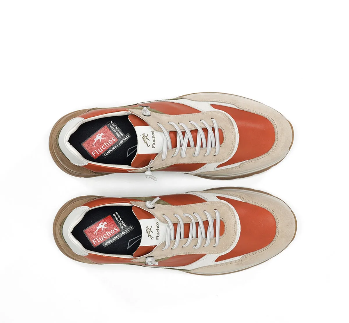 Fluchos Louis F2192 sneakers uomo arancioni pelle