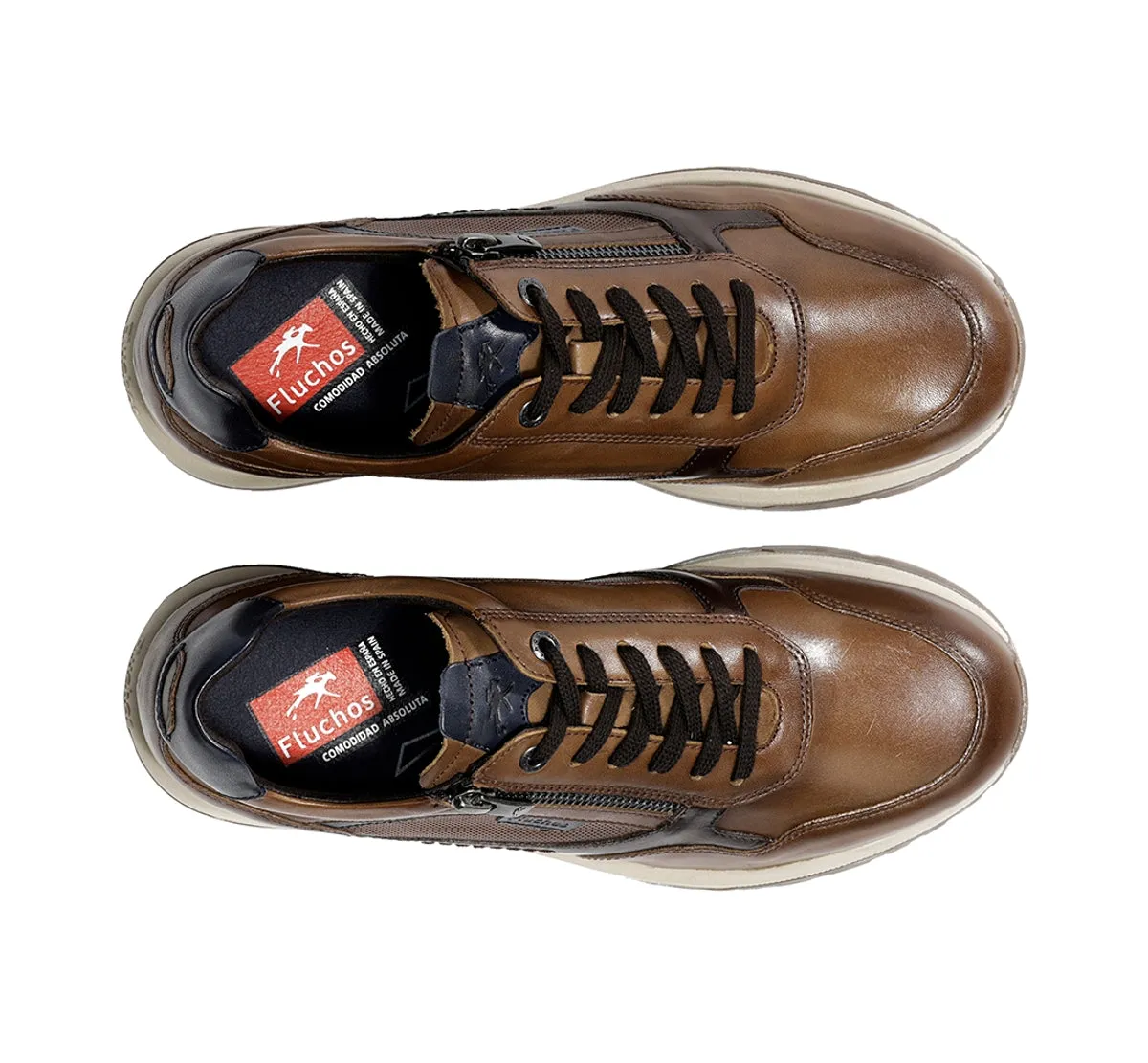 Fluchos Karter F2530 sneakers uomo marroni leggere
