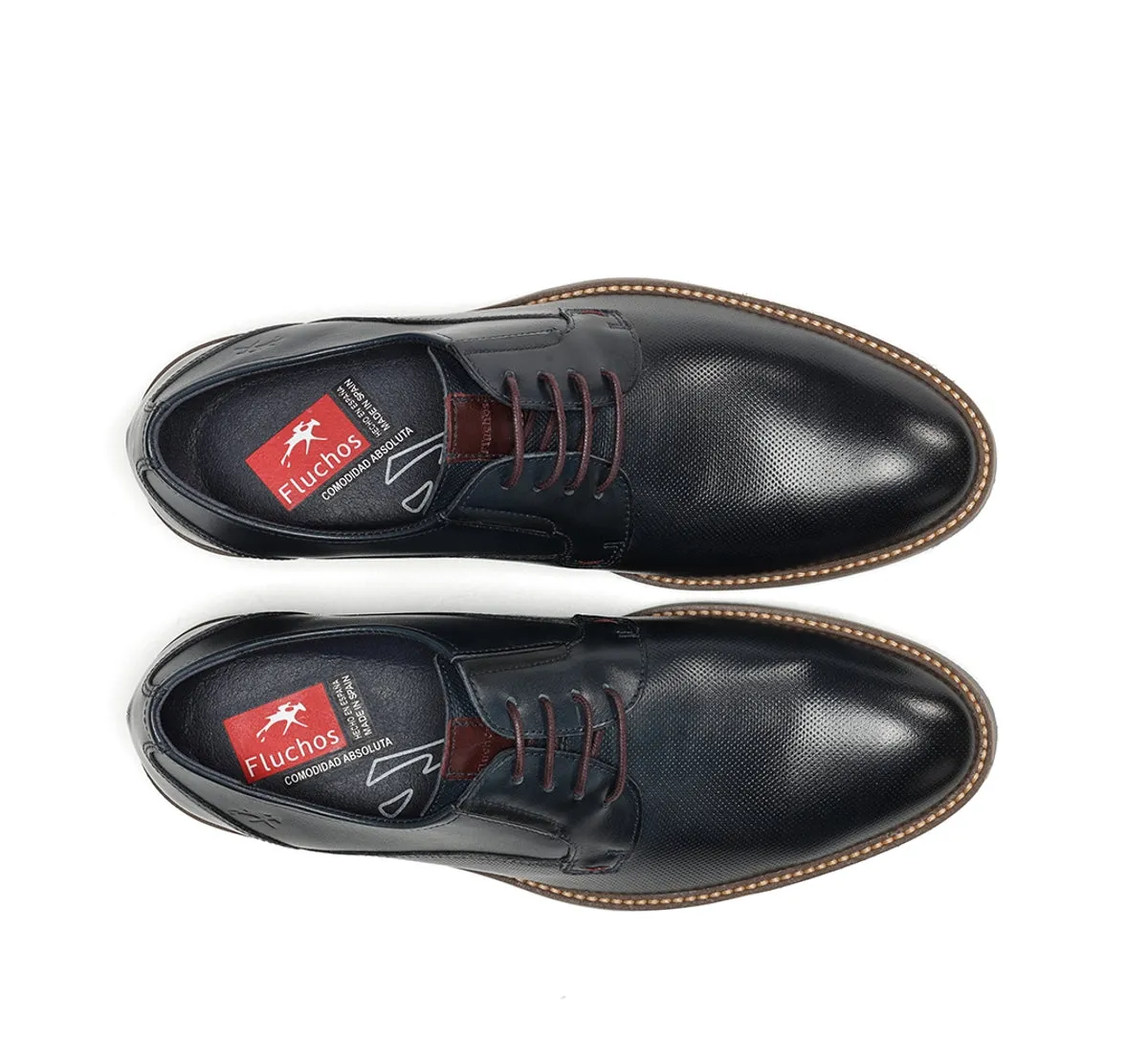 Fluchos Theo F1631 scarpe uomo blu eleganti