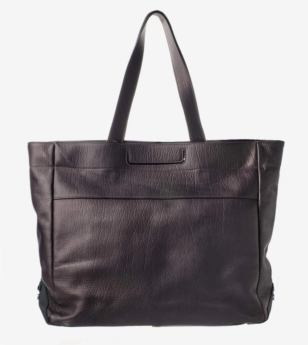Alexander Smith borsa pelle bottalata e vernice 37 cm made in Italy