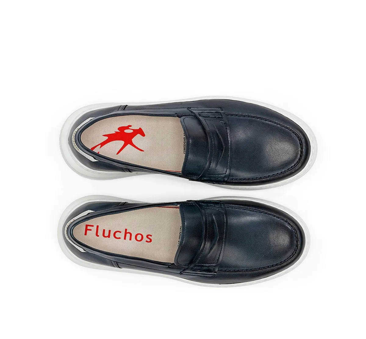 Fluchos Boston F2224 mocassini uomo blu