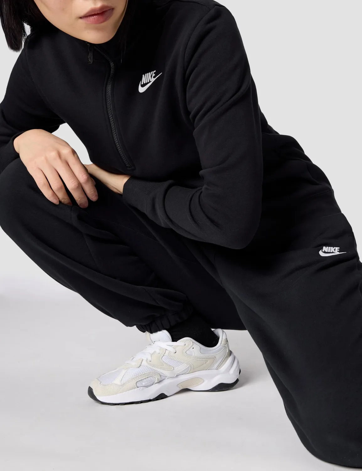 Nike Phoenix Fleece pantaloni tuta donna pile vita media