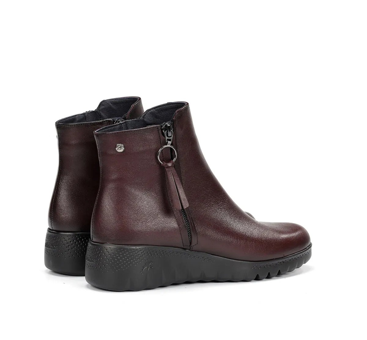 Fluchos Live F2100 stivaletto donna bordeaux zeppa