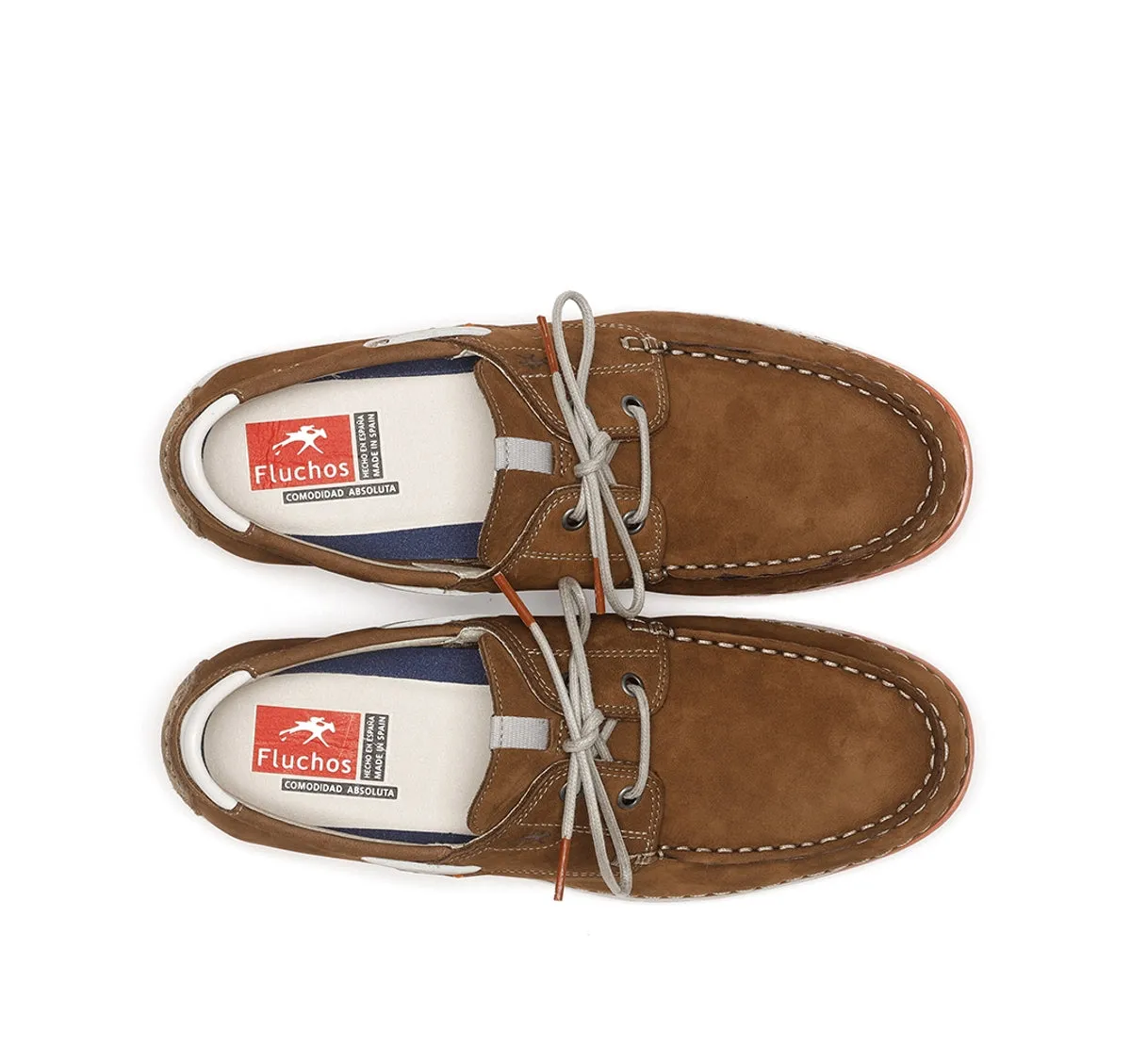 Fluchos Andrey F1448 scarpe barca uomo marrone