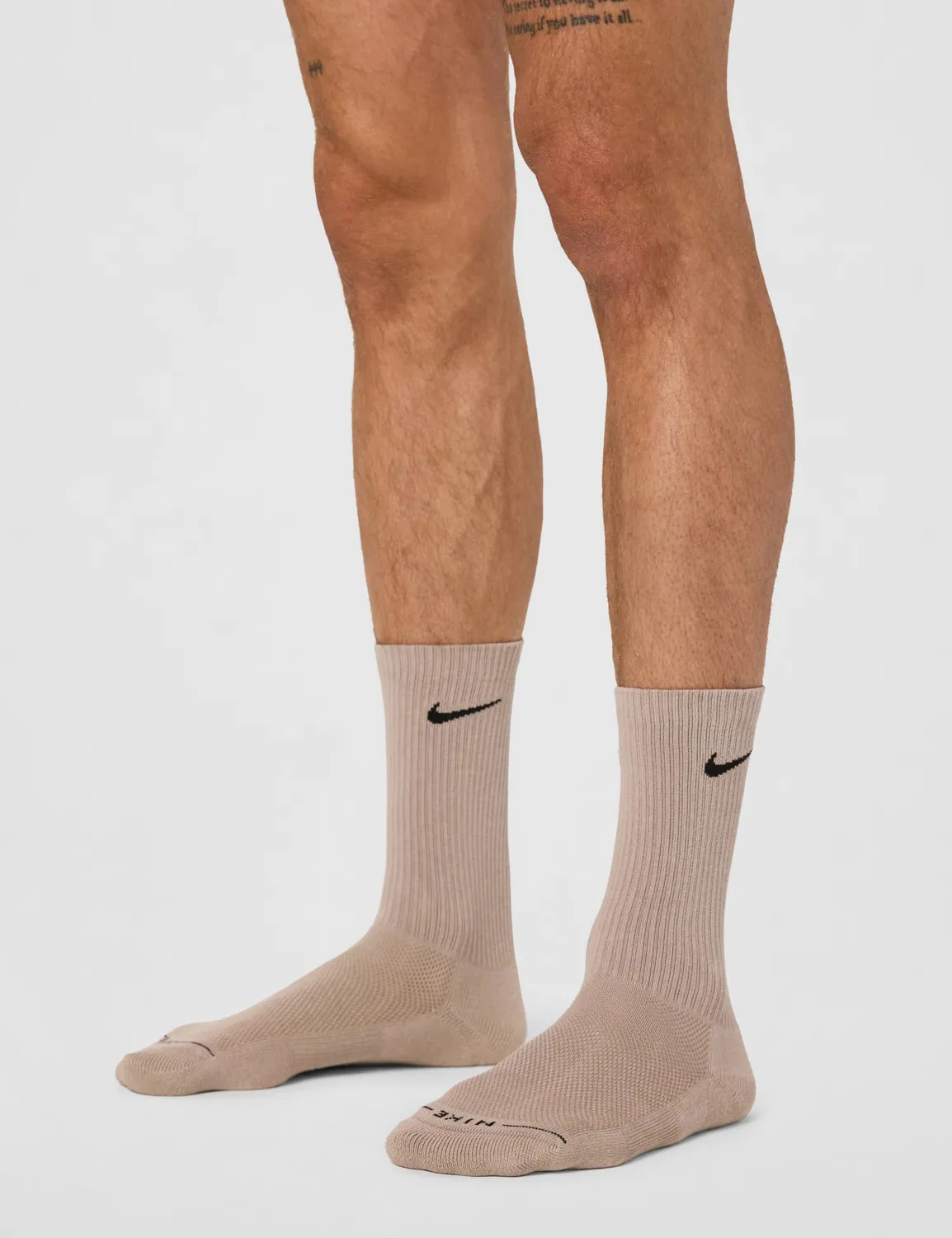 Nike Elevated Crew calzini 3 paia L marroni cotone