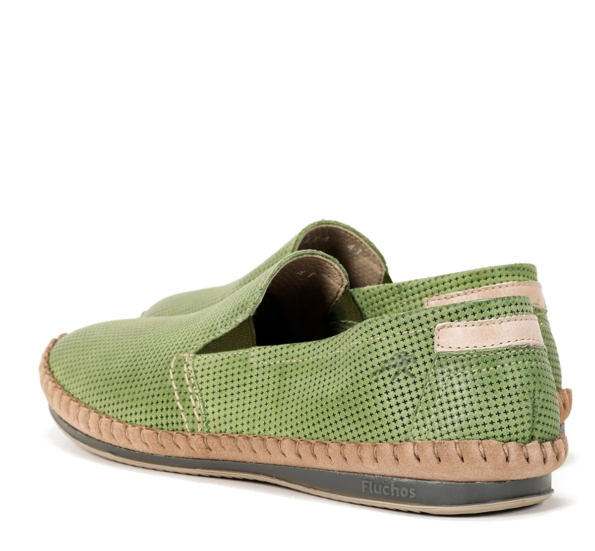 Fluchos Bahamas 8674 mocassini uomo verdi estivi
