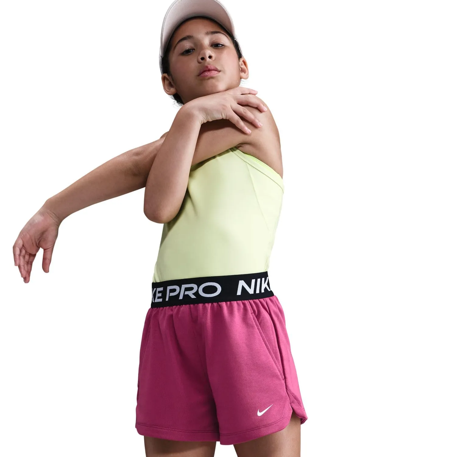 Nike Pro Fleece Dri-Fit shorts bambina 8-10 anni neri