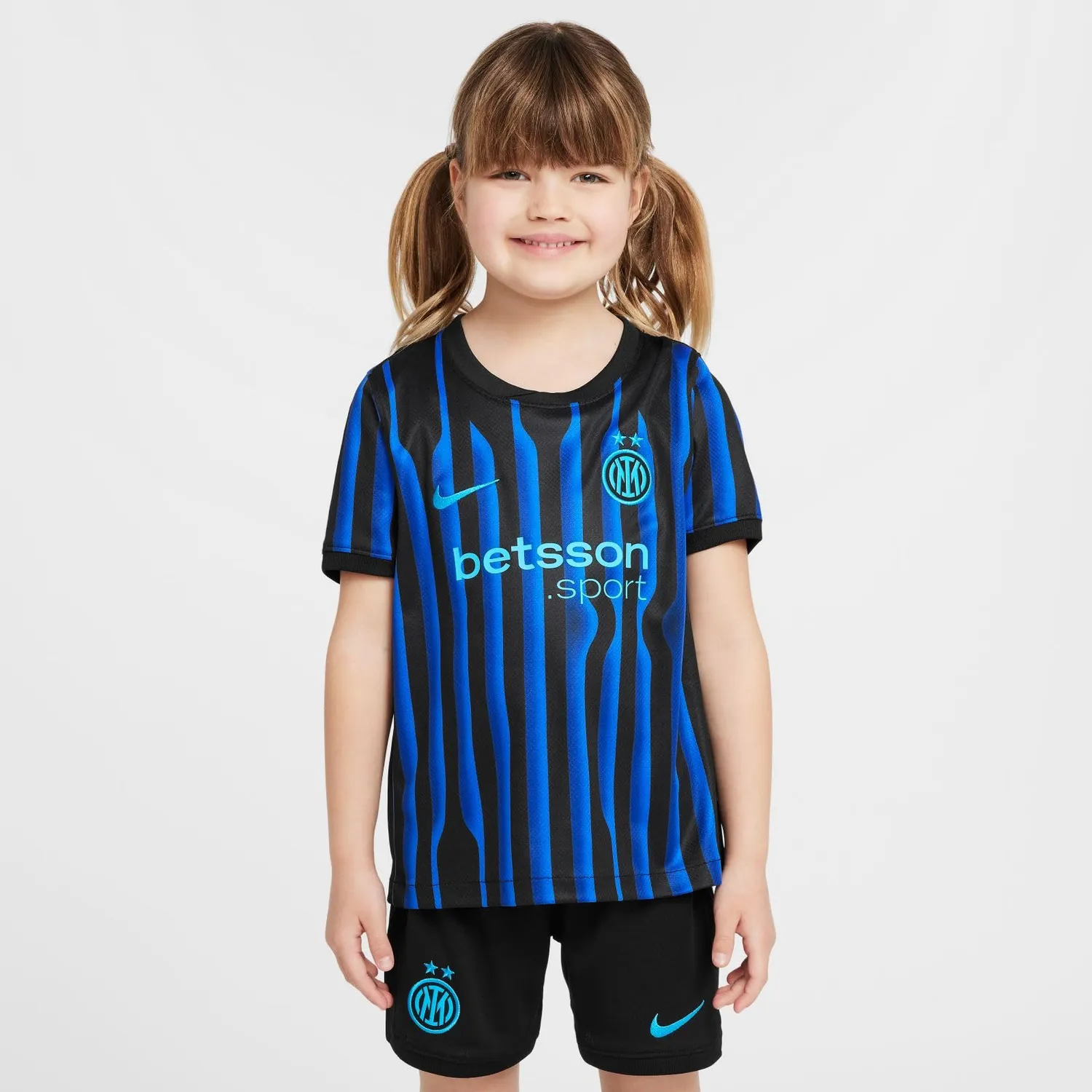 Nike Inter 2025/26 set calcio bambini home 3 pezzi