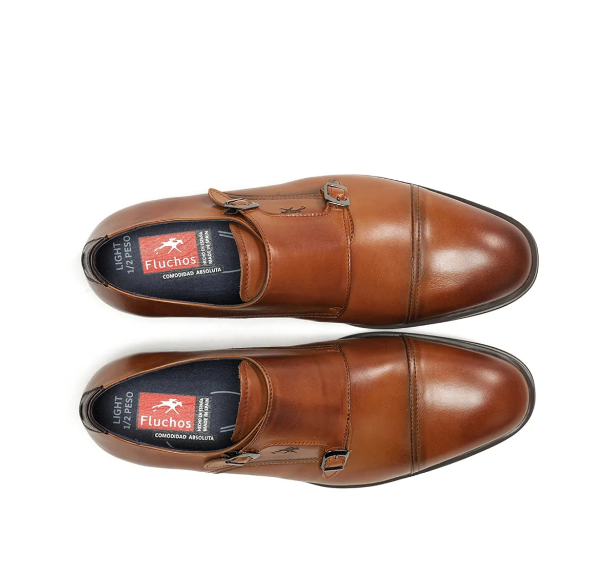 Fluchos Asgard F1838 scarpe uomo pelle marrone eleganti
