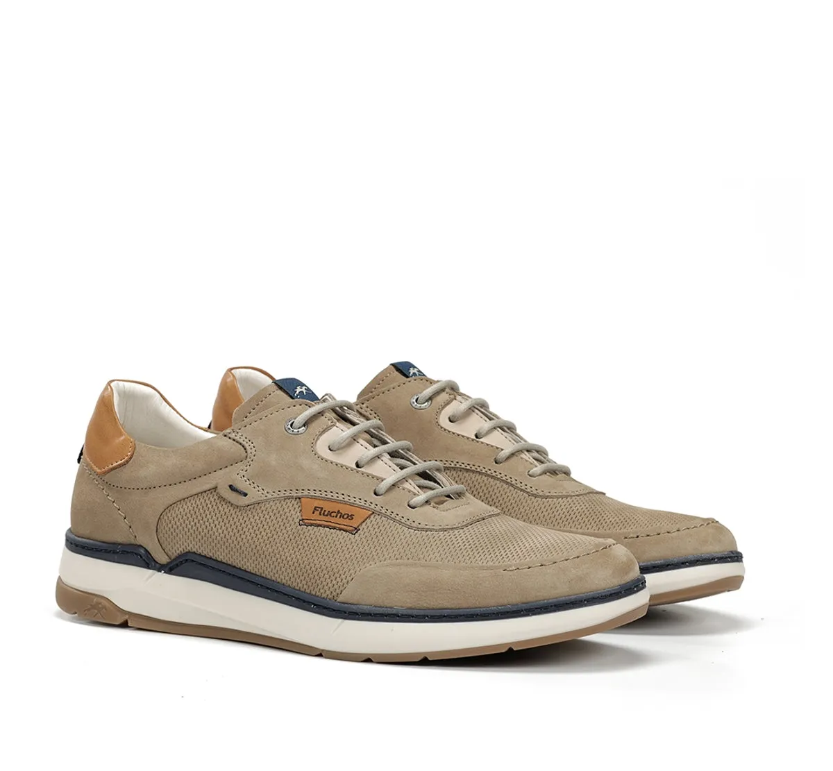 Fluchos Jeff F2210 Scarpa Uomo Taupe Elegante