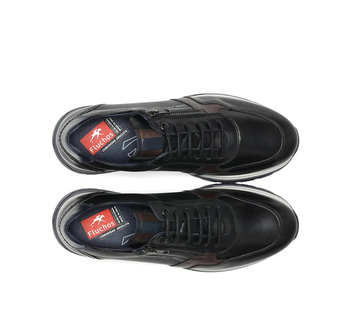 Fluchos Louis F1600 sneakers uomo nere pelle