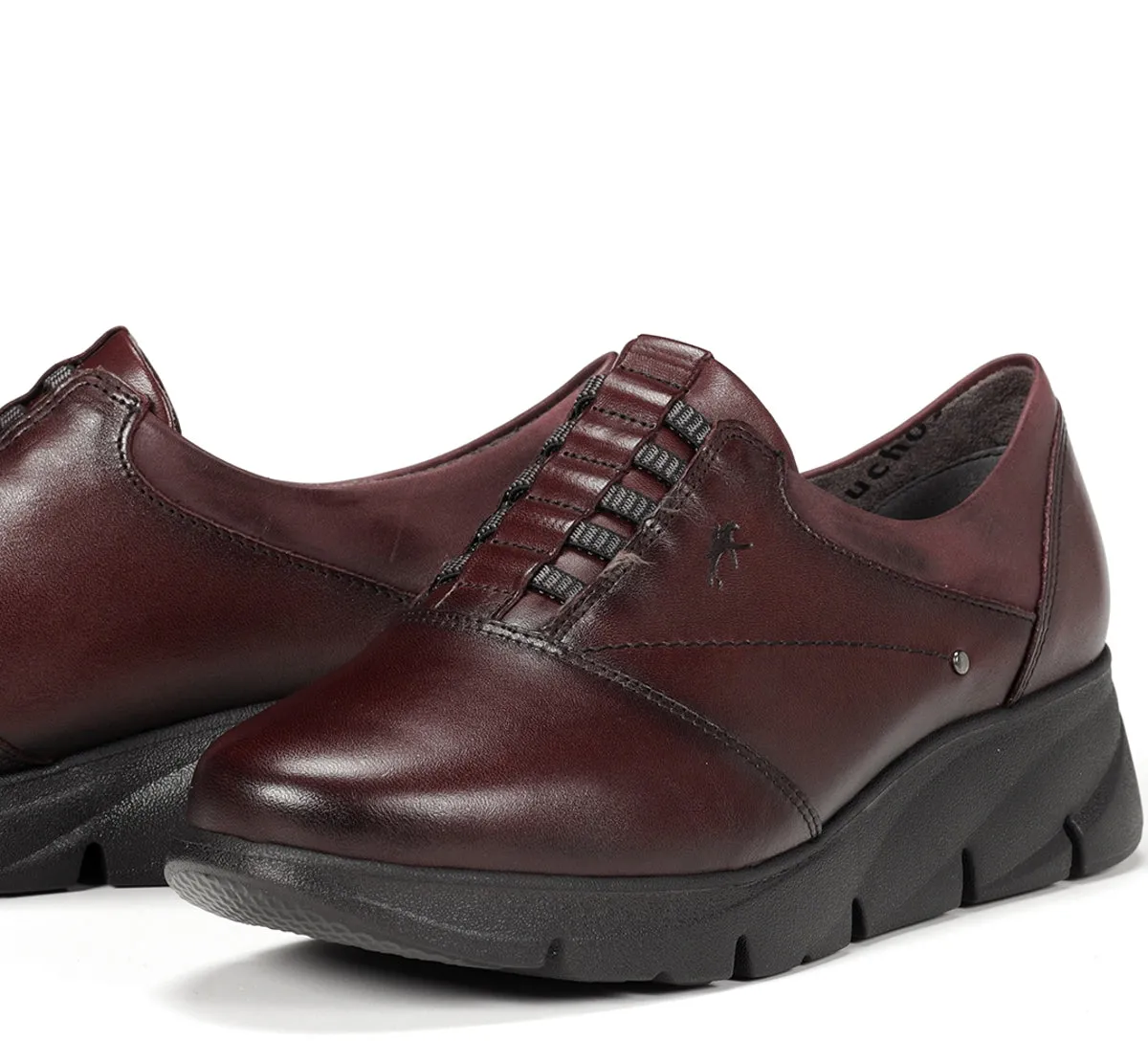 Fluchos Bona F1357 scarpe donna bordeaux comode