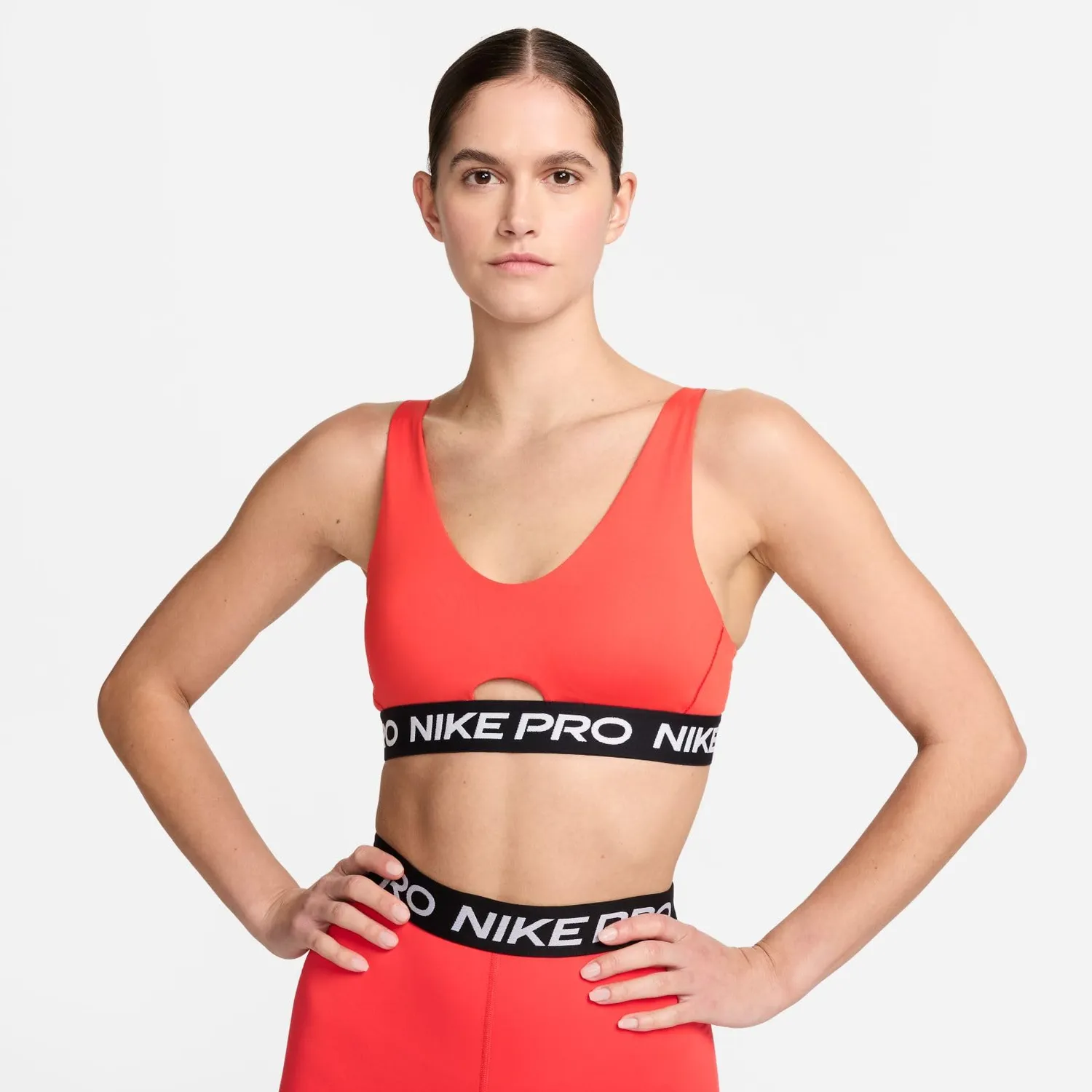 Nike Pro Indy Plunge reggiseno sportivo sostegno medio