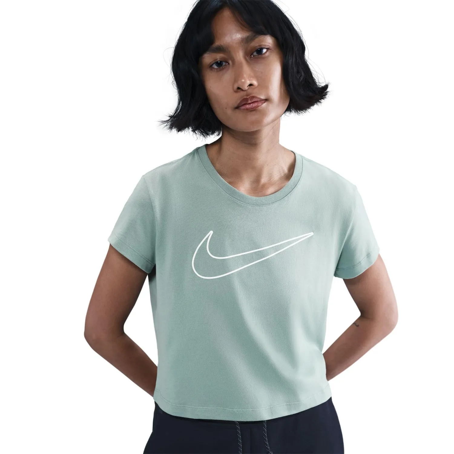 Nike NSW Club T-Shirt Donna Cotone Manica Corta Grafica