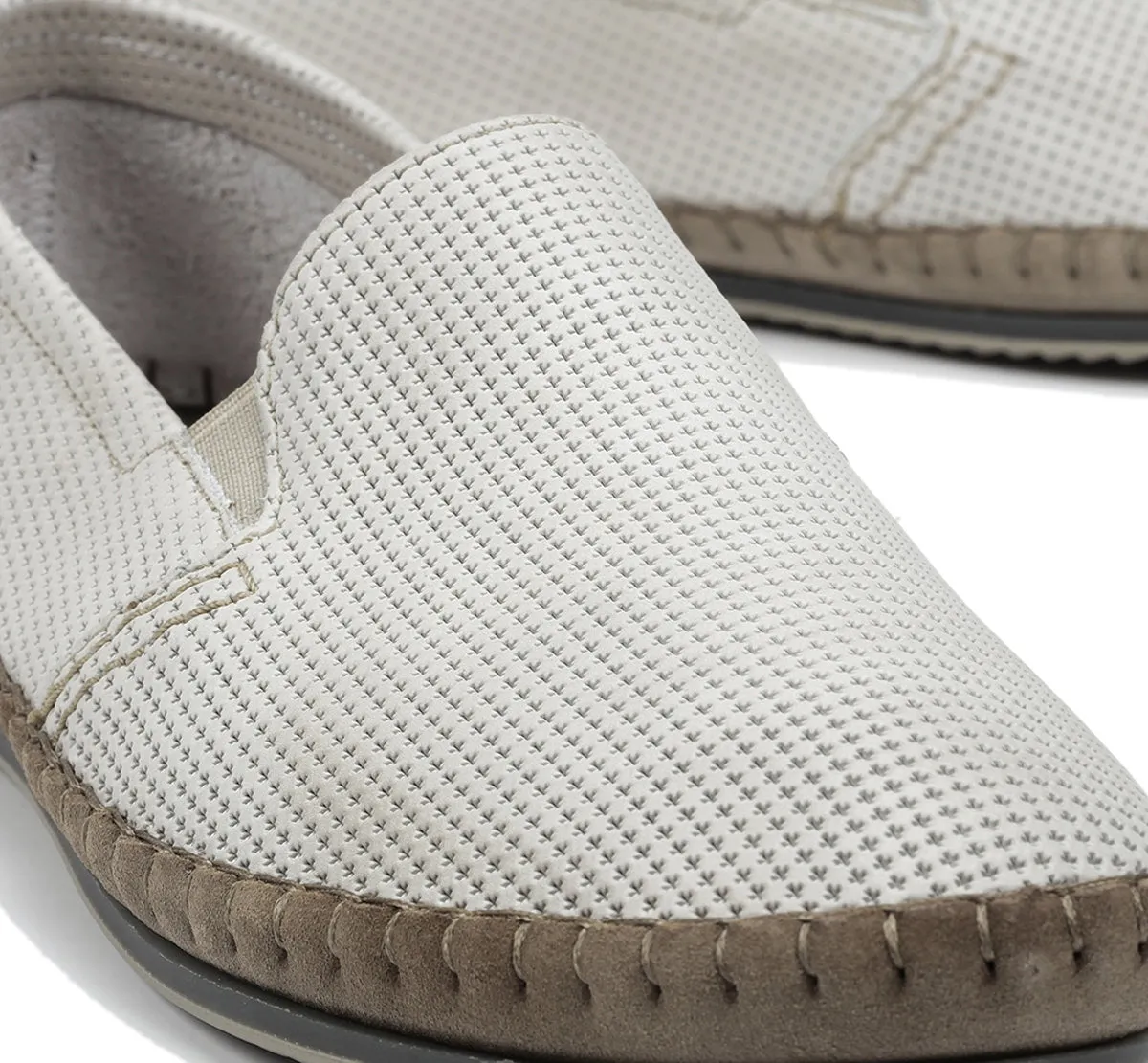 Fluchos Bahamas 8674 Slip On Uomo Bianche senza Lacci
