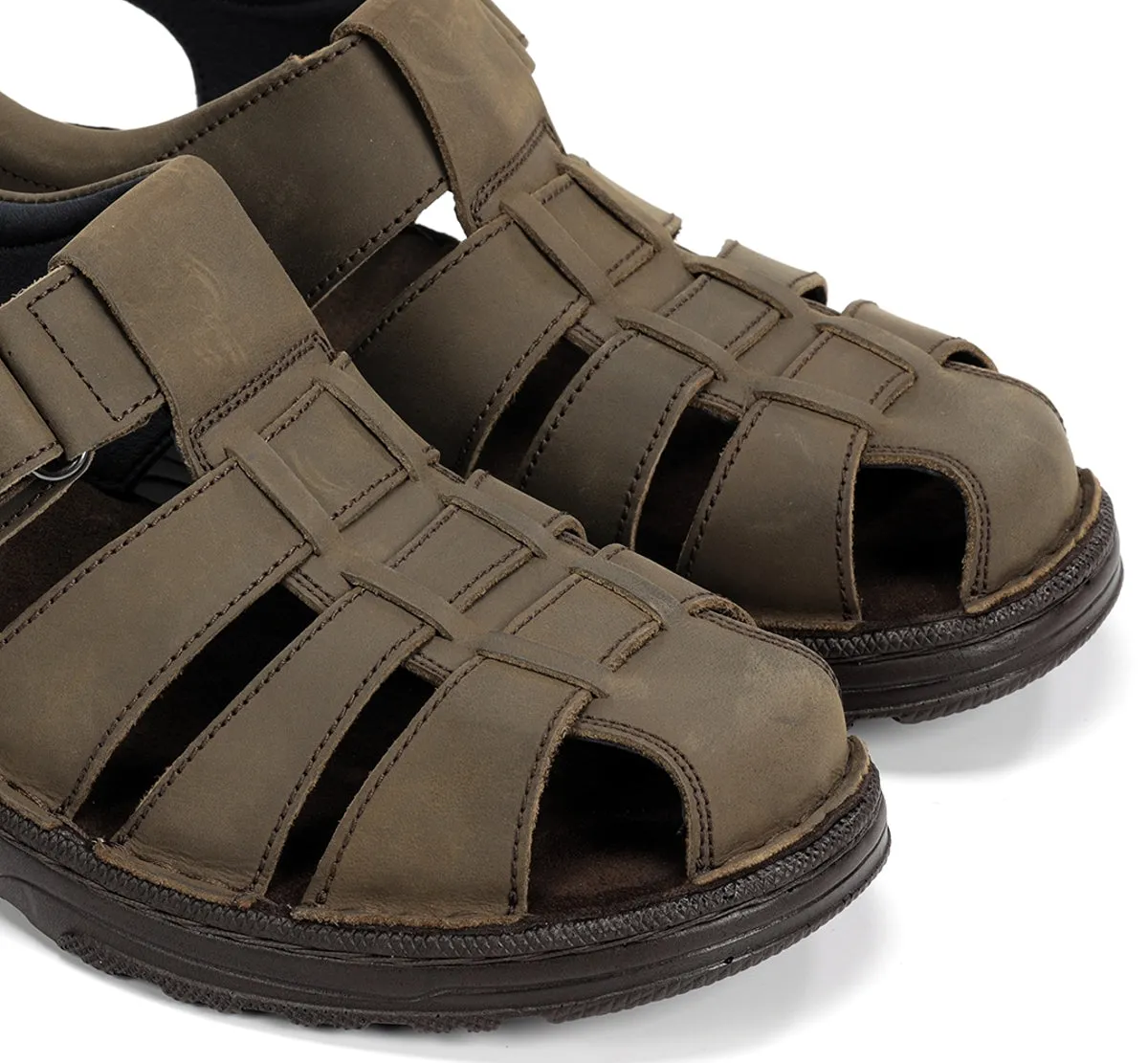 Fluchos Azores F2198 sandali uomo verde velcro