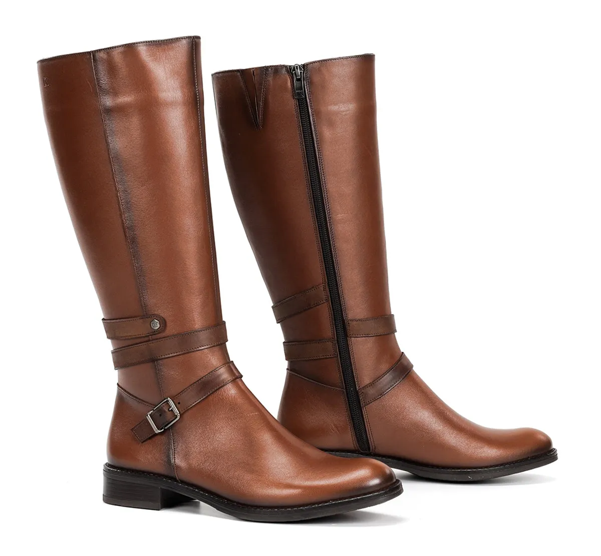 Fluchos Tierra D9532 stivale marrone linee femminili