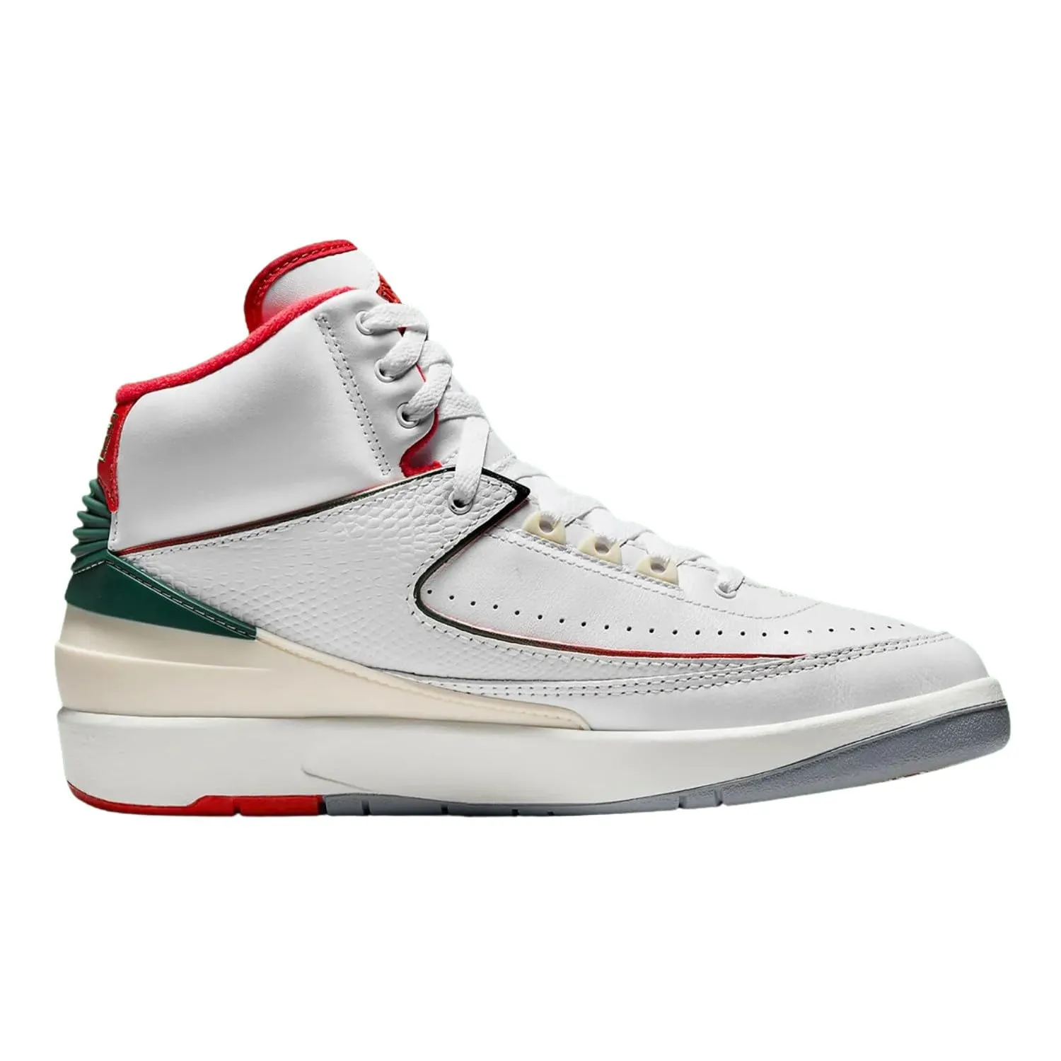 Nike AJ2 Retro sneaker unisex 41 EU bianco rosso pelle