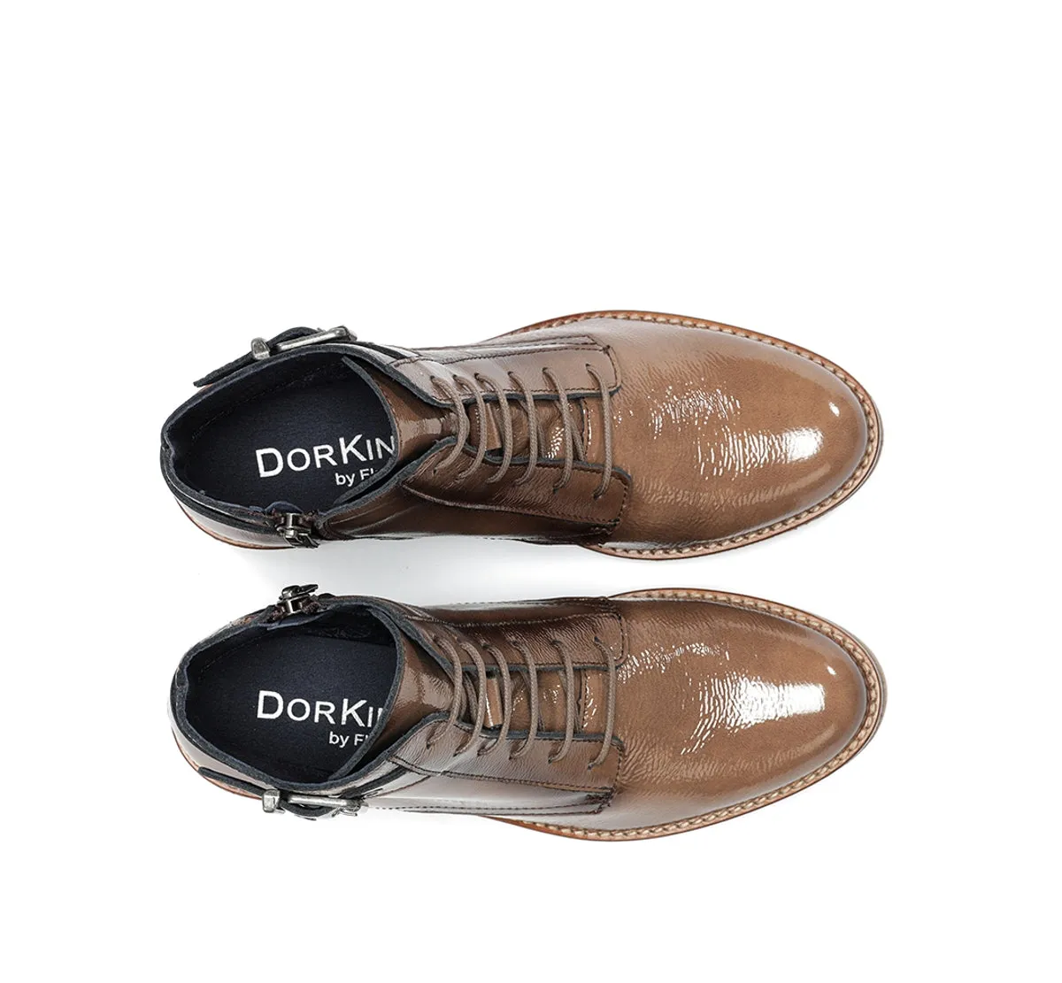 Fluchos Lucero D8686 stivaletto donna marrone zip elastico