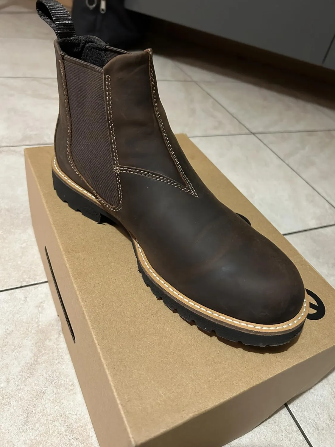Ecco Jamestown Chelsea stivali uomo 43 EU pelle