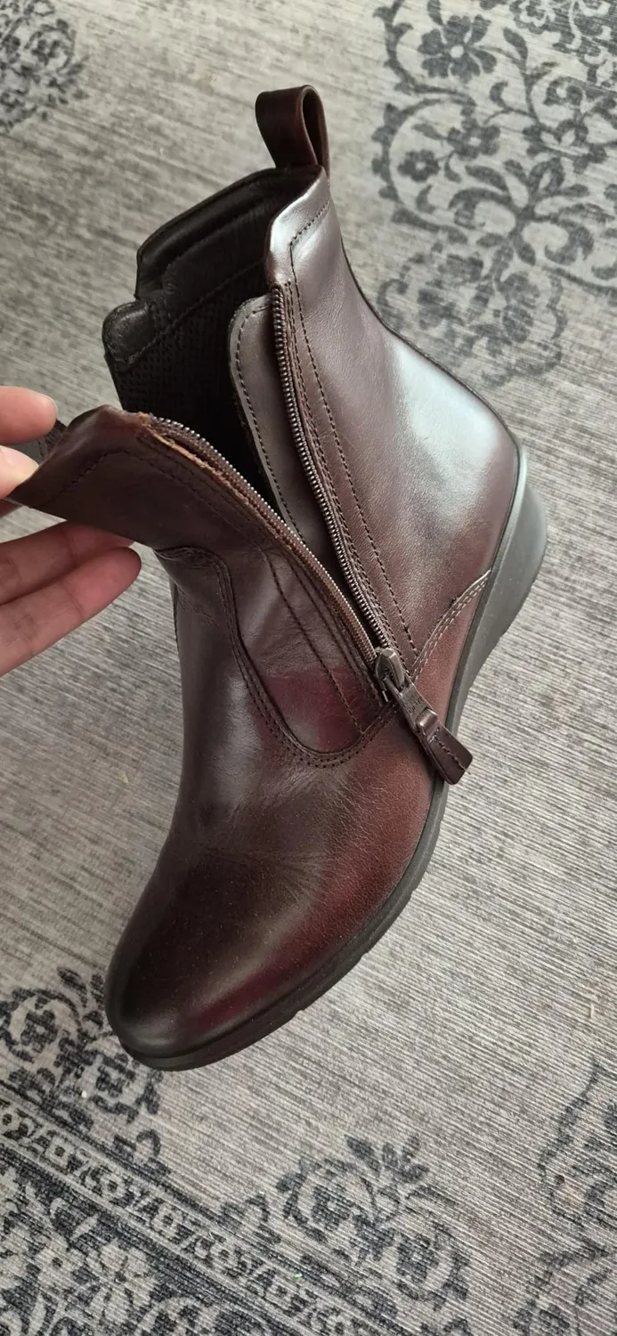 Ecco Felicia stivali donna 35 EU nero pelle zip