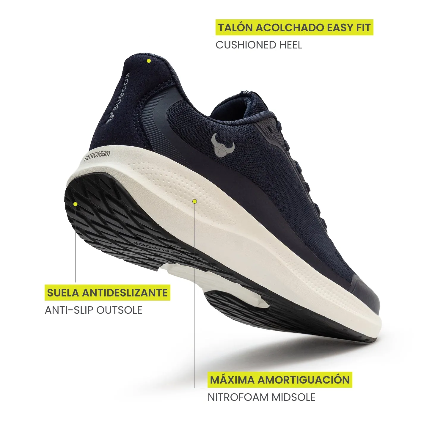 Suecos Aura scarpe lavoro blu navy lavabili