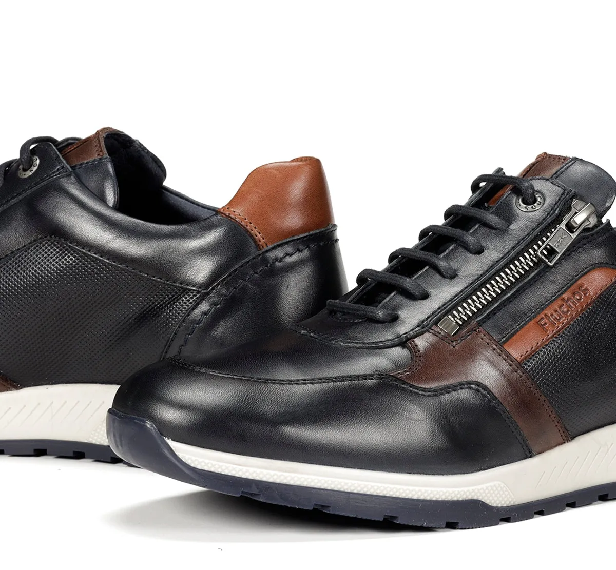 Fluchos Louis F1600 sneakers uomo blu in pelle