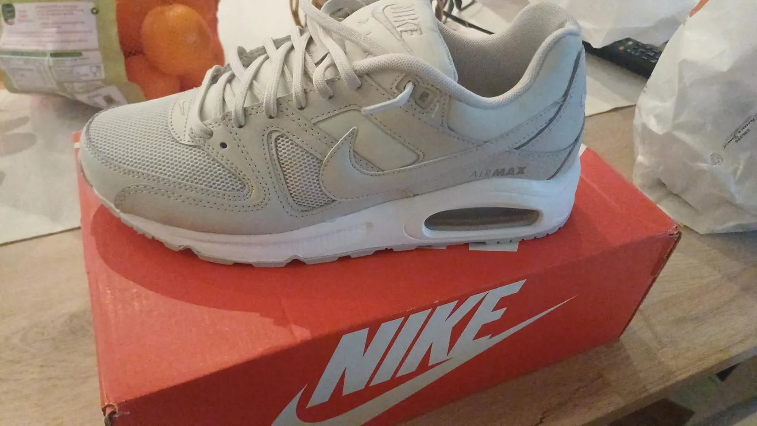 Nike Air Max Command sneakers donna pelle bianche