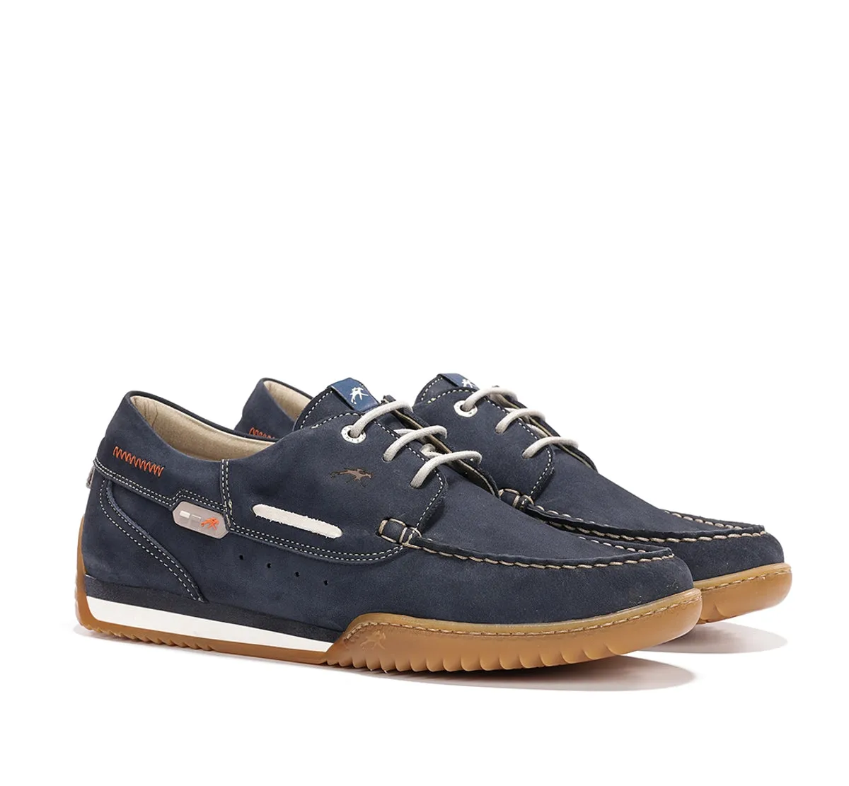 Fluchos Bruno F2434 scarpe barca uomo blu grip