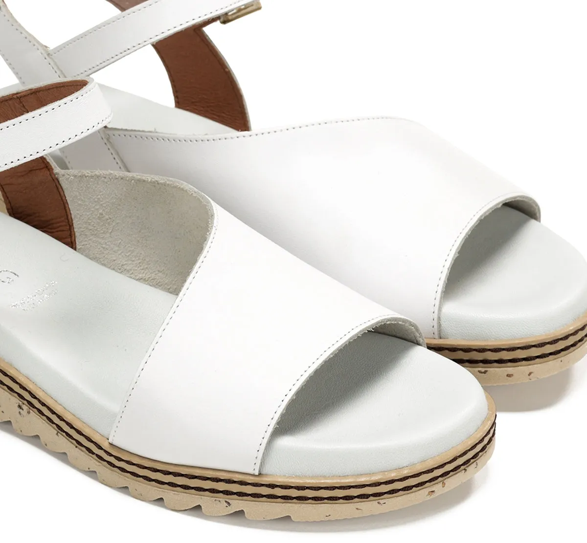 Fluchos Espe D8771 sandali bianchi donna comodi