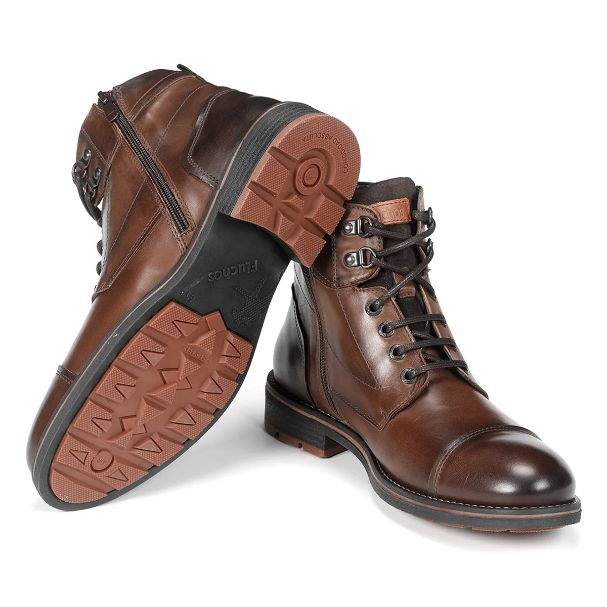Fluchos Terry F1342 stivali marroni classici uomo