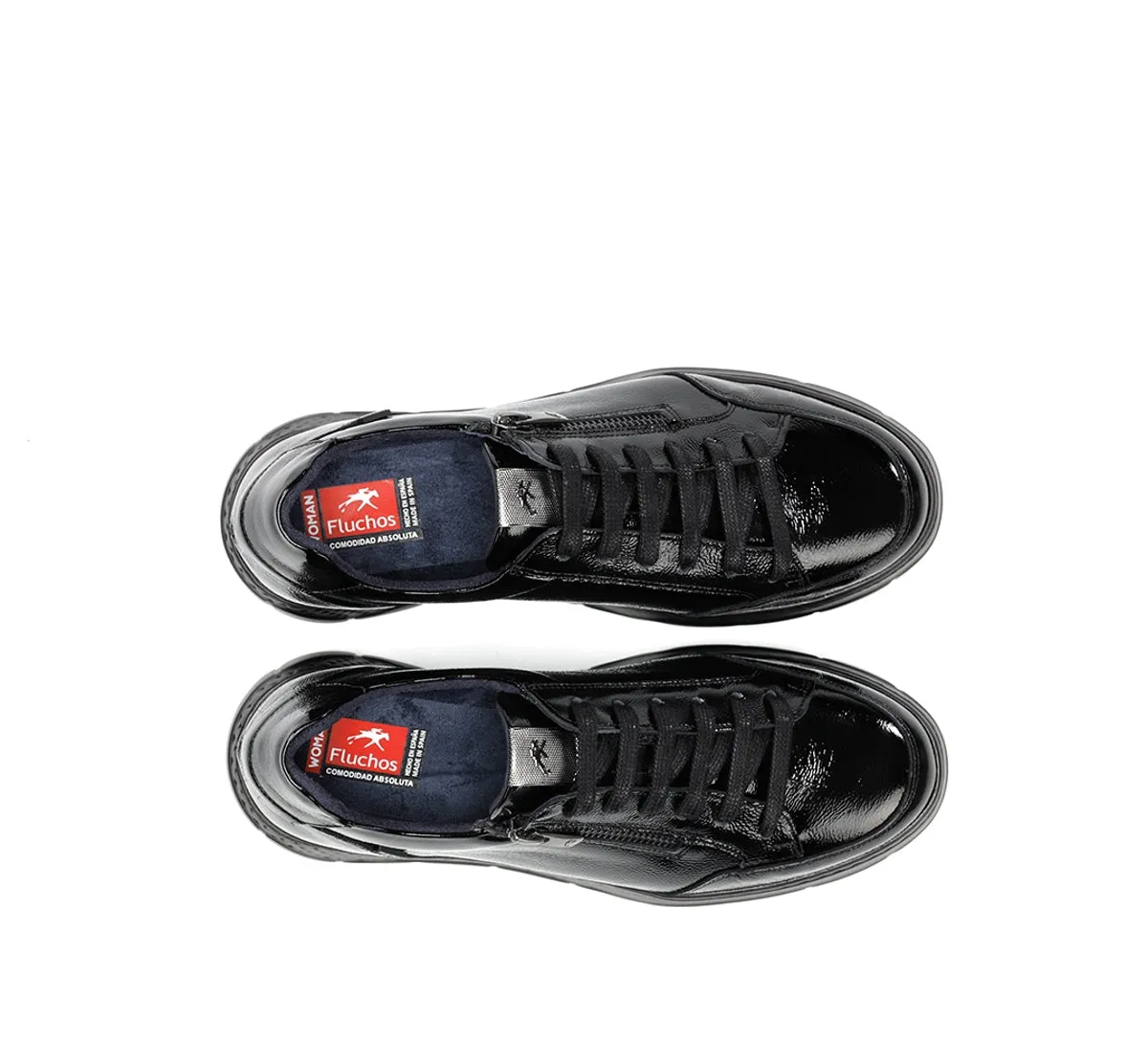 Fluchos Ilia F2306 sneakers donna nere con zeppa