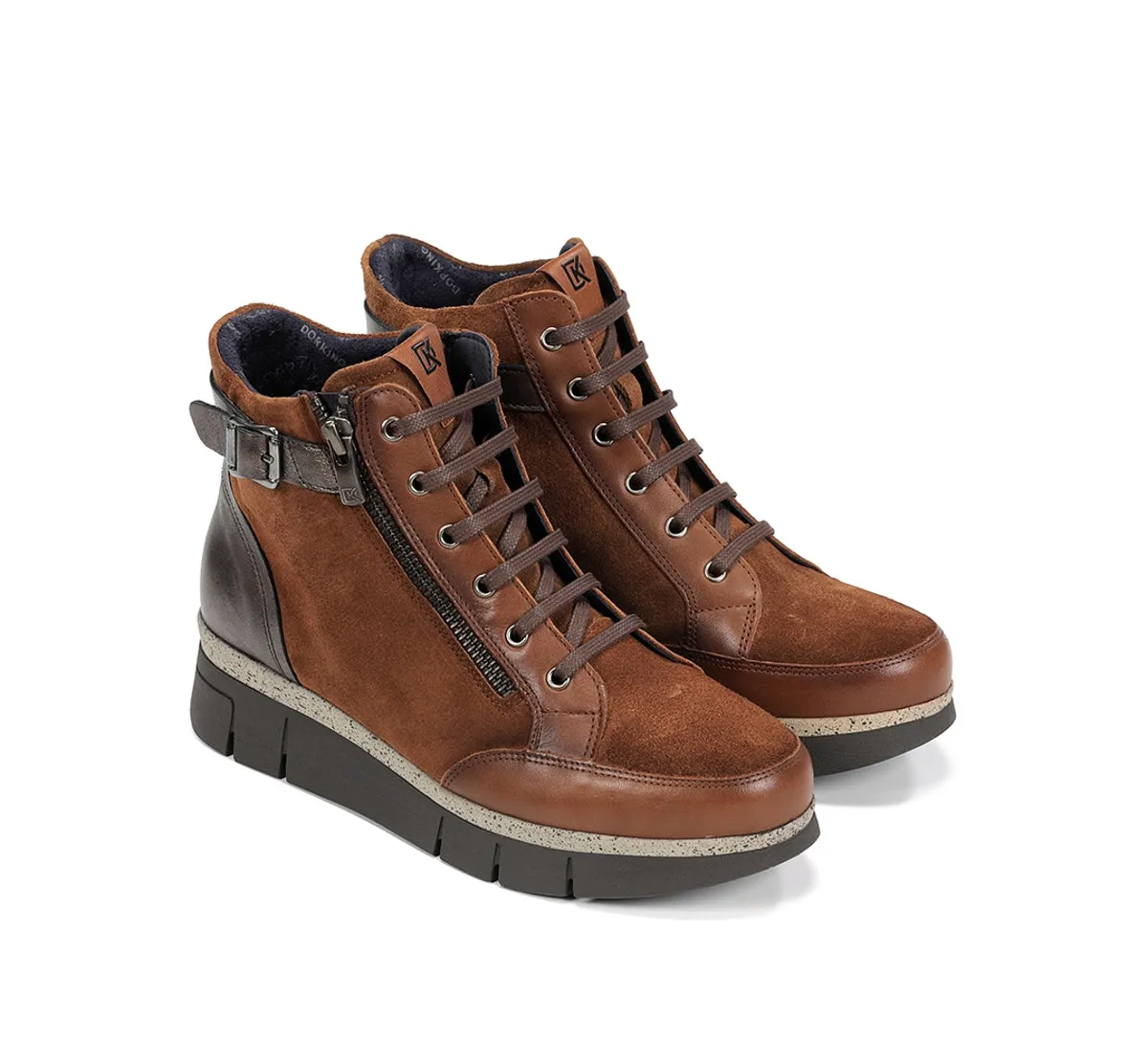 Fluchos India D9329 stivaletti donna marrone