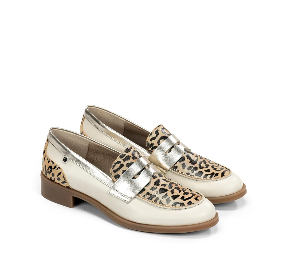 Fluchos Harvard D9455 mocassini donna oro pelle