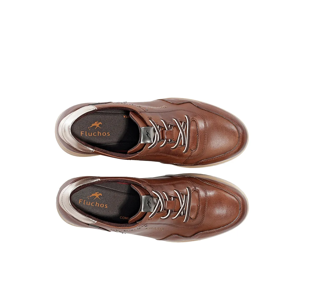 Fluchos Novax F2545 sneakers donna marroni zeppa