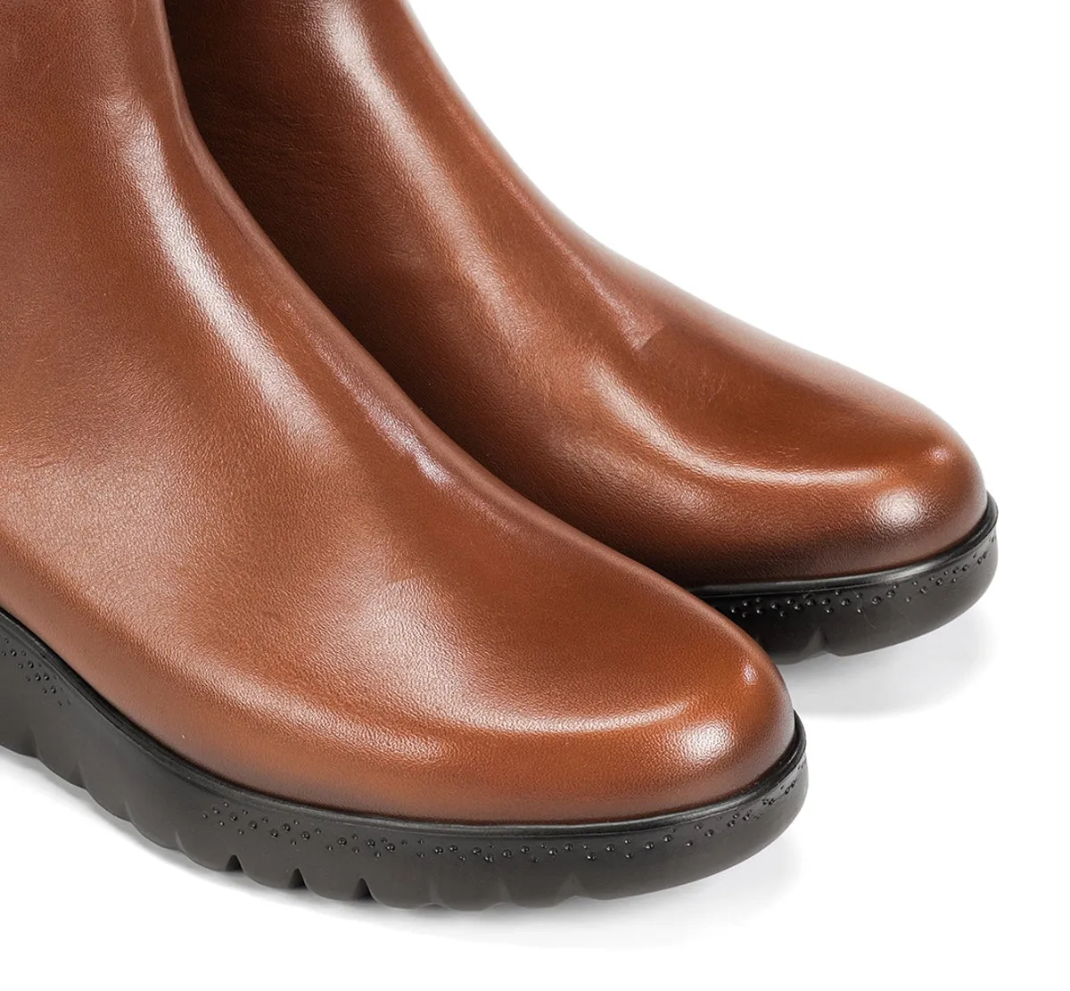 Fluchos Live F2100 tronchetti donna marroni zeppa
