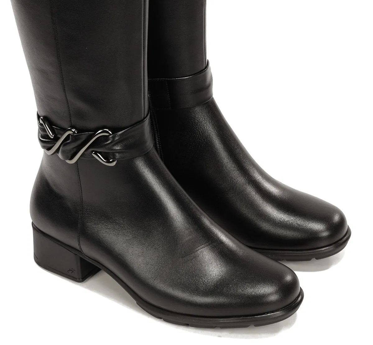 Fluchos Lerin F2562 Stivale Donna Nero Pelle Fibbia