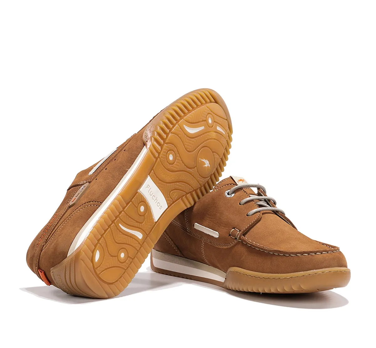 Fluchos Bruno F2434 scarpe da barca uomo marroni