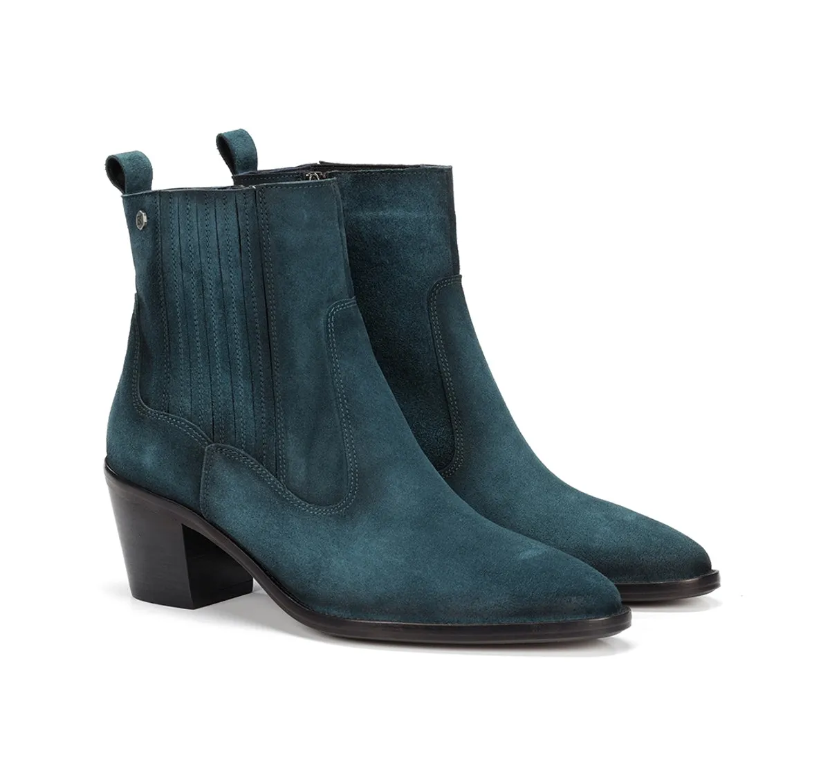 Fluchos Arwen D9425 stivaletto donna blu tacco largo