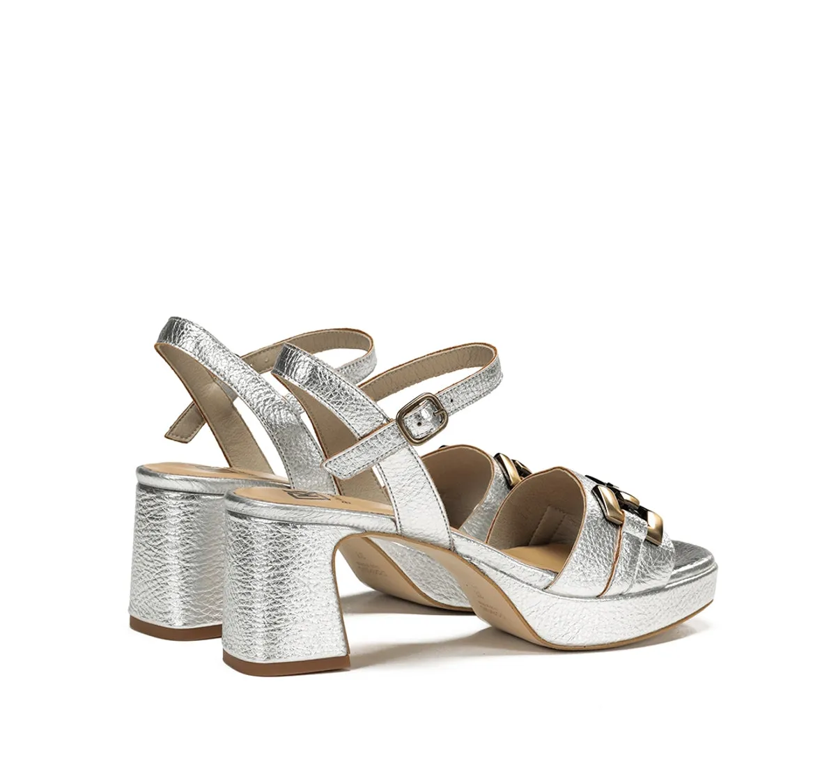 Fluchos Lyra D9253 sandali donna argento eleganti