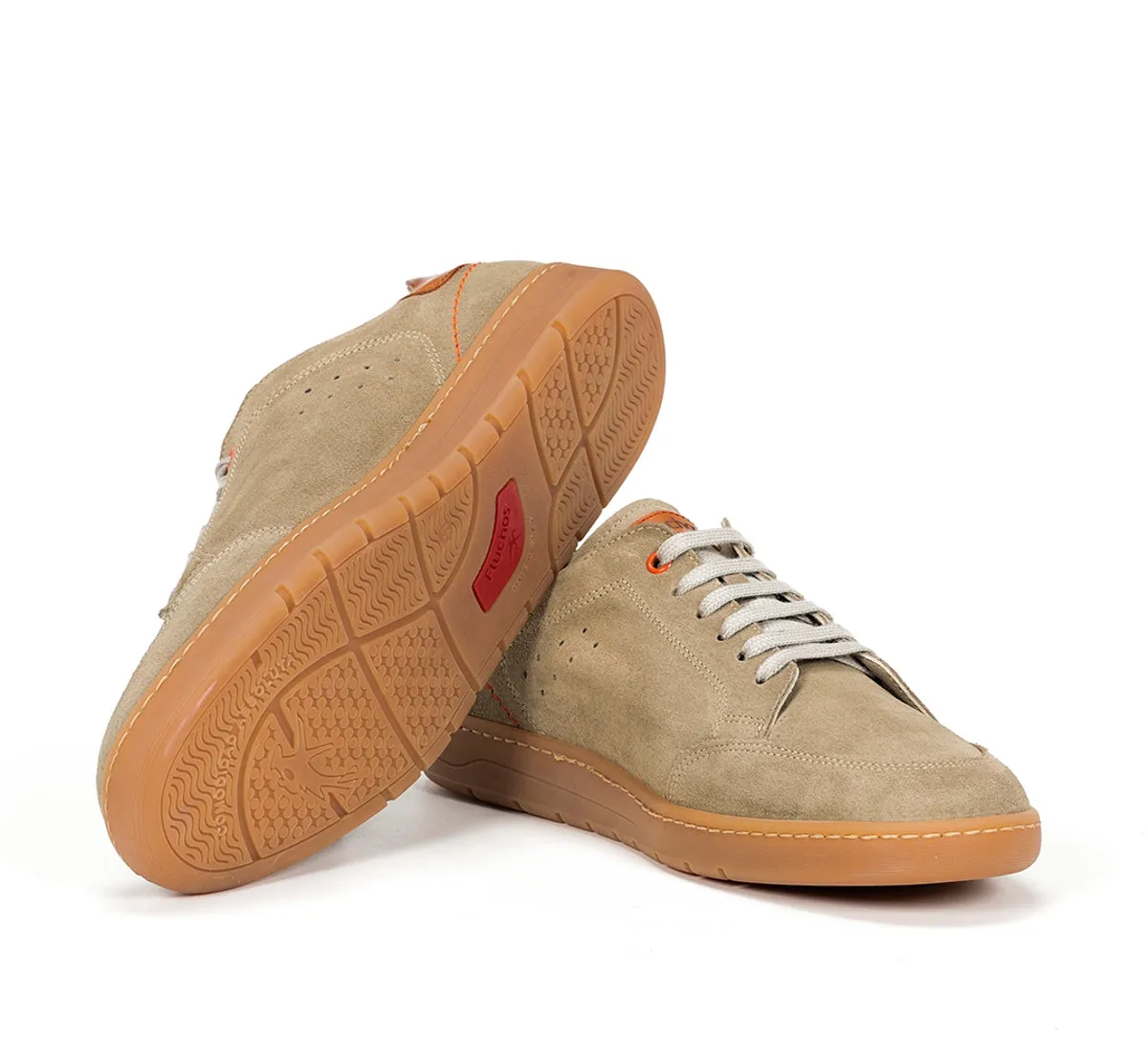 Fluchos Leo F1722 scarpe uomo beige suola caramel