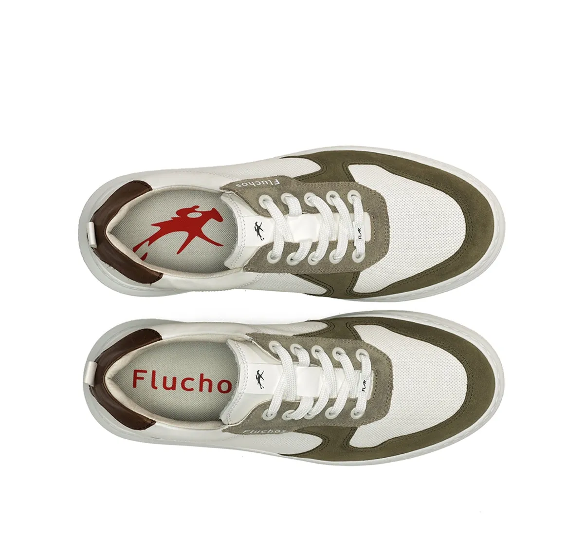 Fluchos Boston F1970 sneakers uomo verdi light